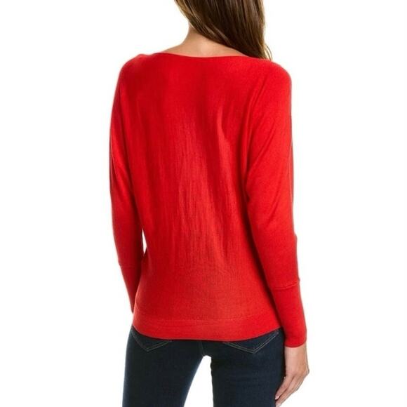 LAFAYETTE 148 NEW YORK Wool Silk Blend Dolman Long Sleeve Lightweight Sweater XL - Picture 3 of 8